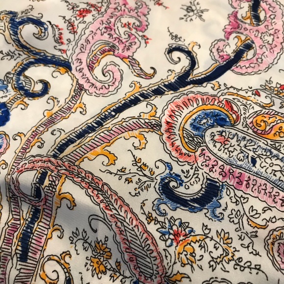 Va Vite Tie-Front Long Sleeve Paisley Print Blouse - Picture 8 of 10